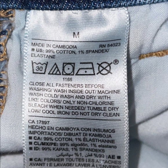 Old navy distressed overall short size M - Picture 5 of 8